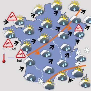 Pluie et vent forts !