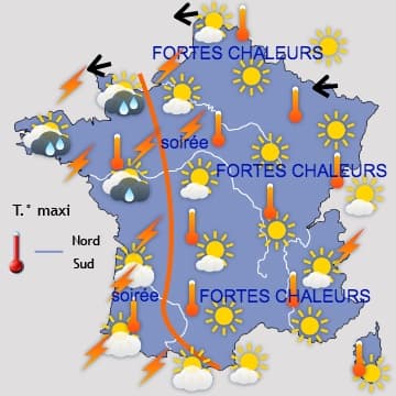 Semaine assez orageuse mais chaude et estivale