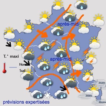 Pas de dégradation franche et généralisée avant lundi ou mardi