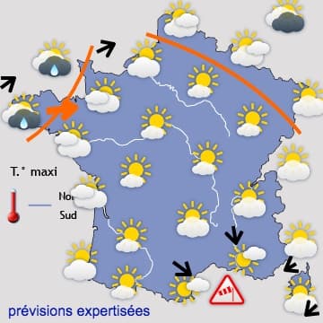 Retour progressif d'un courant océanique